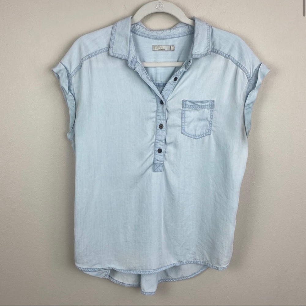 prAna Azul Denim Top